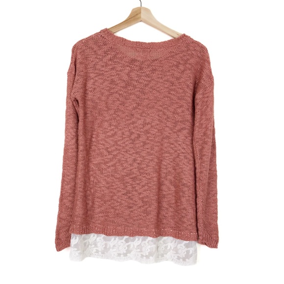 Hippie Rose Long Sleeve Dolman Crew Neck Sweater M - Picture 3 of 9